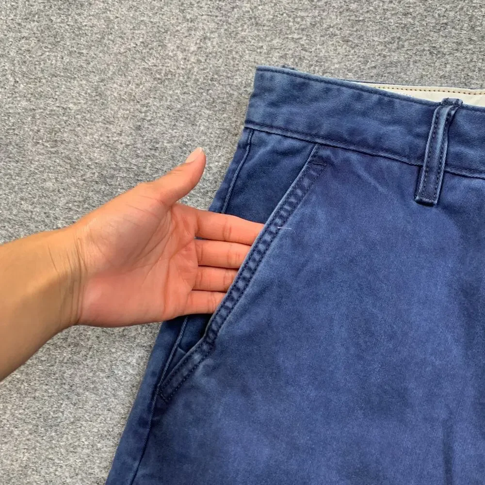 Levis Chino Joggers Mens 34 Blue Regular Fit Tapered Leg Ribbed Cuff Denim